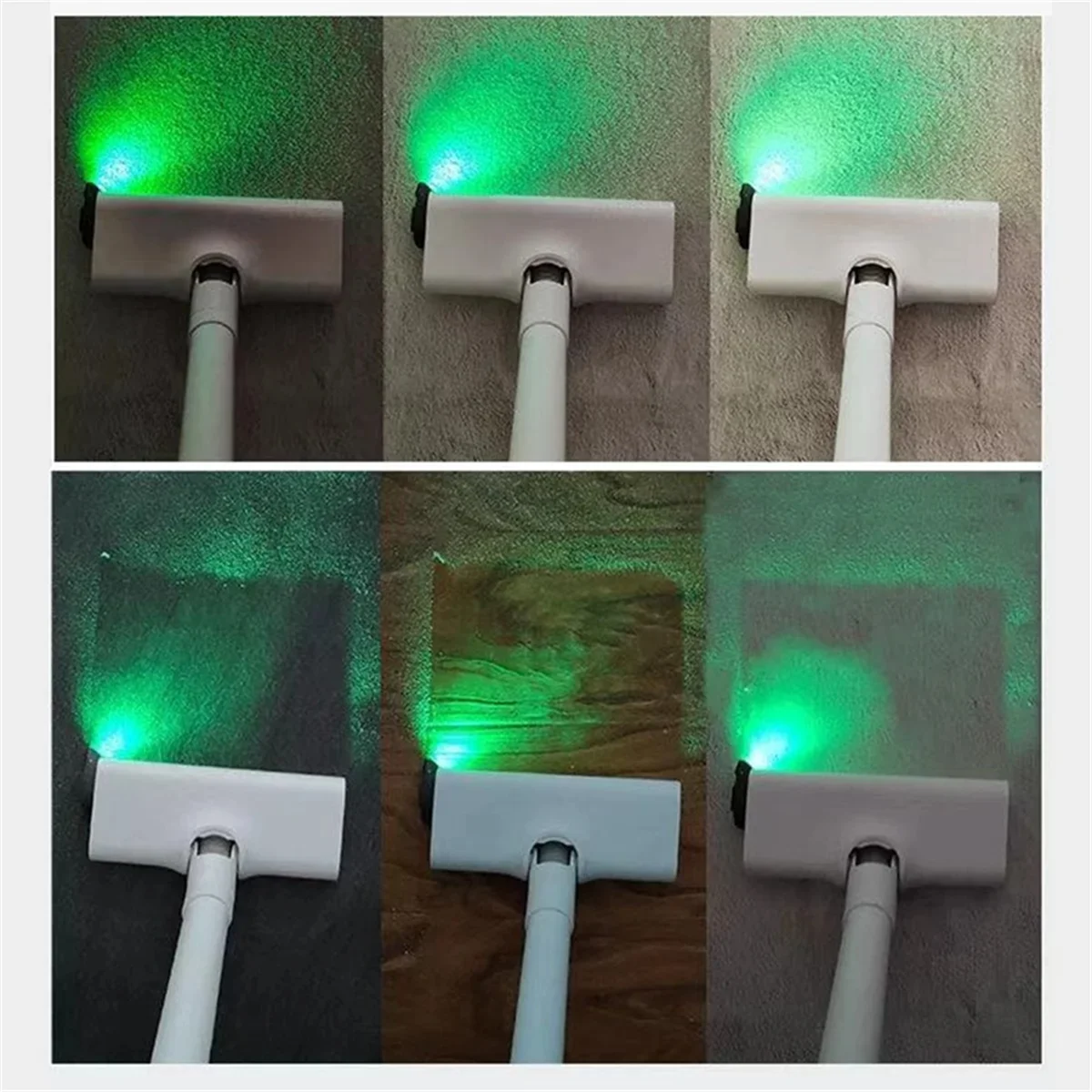 Vacuum Dust Detector Light Vacuum Led Light Attachment, Green LED for Cleaner Head Accessories