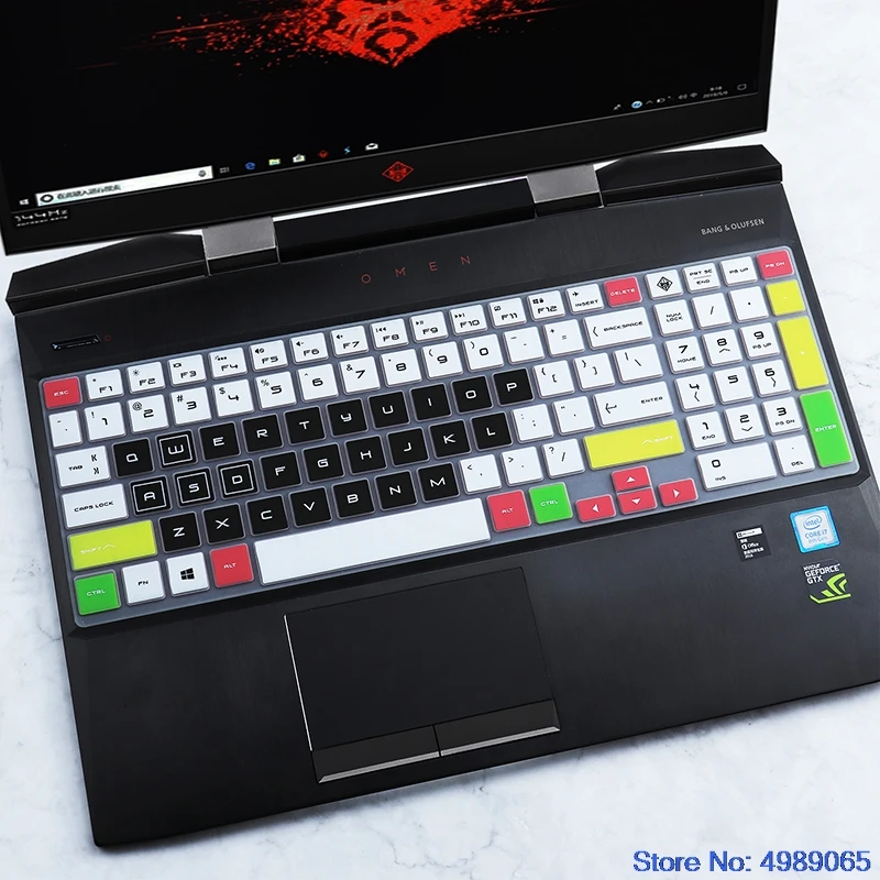 Keyboard Cover Skin For Hp Omen 15 15-Dh1011tx 15-Dh0006nt 15-Dh0015ntx 15-Dh0111tx Dh0003la 15-Dh Series 15.6'' Laptop