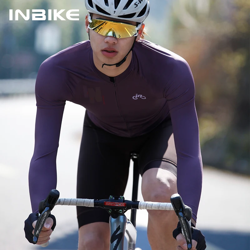 Maillot Cyclisme Manches Longues INBIKE Homme - Respirant, Dos Maille - Tissu Doux MZ010