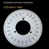 Outer Diameter 120mm Dial Scale Identification Dial Degree Graduated Circle Disk Protractor For Machine Tool Measurement Tools 2