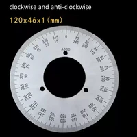 Outer Diameter 120mm Dial Scale Identification Dial Degree Graduated Circle Disk Protractor For Machine Tool Measurement Tools 2