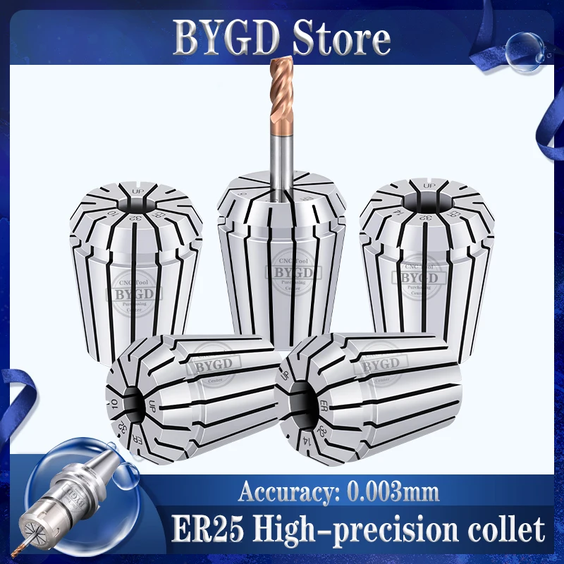 BYGD hochpräzises ER25 ER Spannzangenfutter-Set ER-Serie Verlängerungsstange BT30 BT40 BT50 ER25 Werkzeughalter Halterung Werkzeug Spannzange