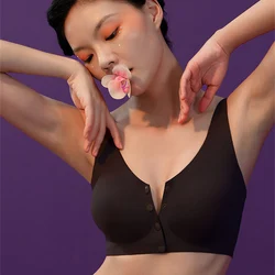 M-5XL Breastfeeding Bras Maternity Nursing Bra Feeding Underwear For Pregnant Women Seamless Ice Silk Bra