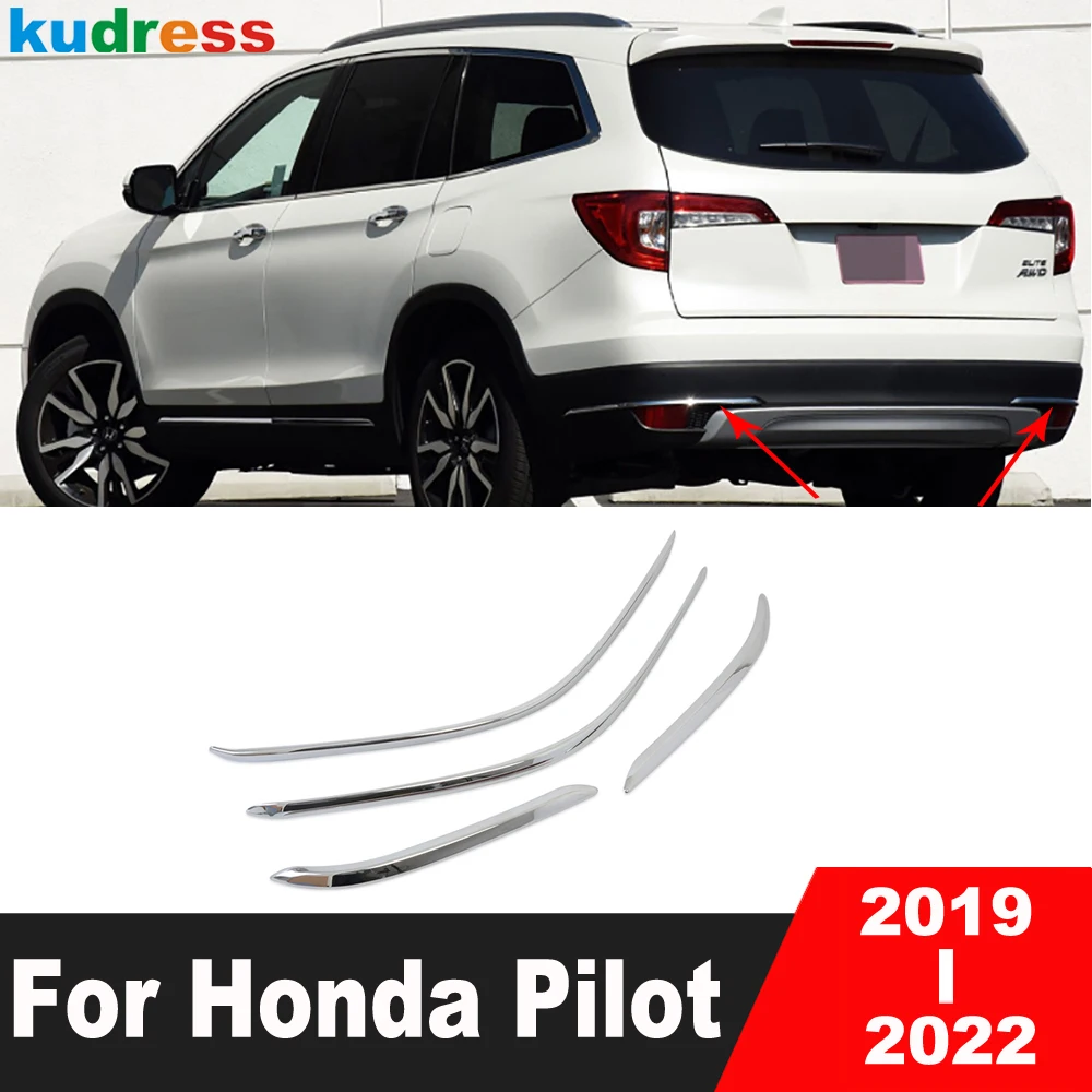 For Honda Pilot 2019 2020 2021 Suv Chrome Car Front Rear Bumper Corner