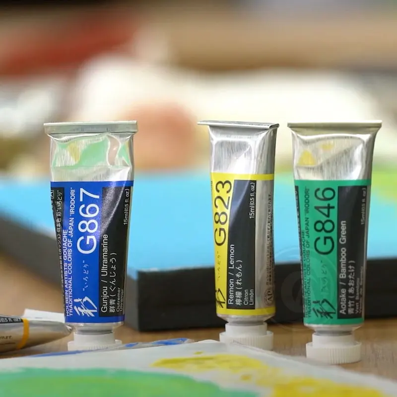 holbein artist colour series watercolour opaque gouache paint seasons watercolour 15ml portable painting supplies