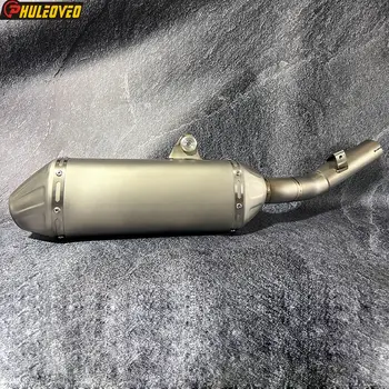 Titanium Alloy for Honda CRF450RX CRF450R CRF450R-S CRF450RWE Motorcycle Exhaust Slip-on Muffler Middle Link Pipe Escape Moto