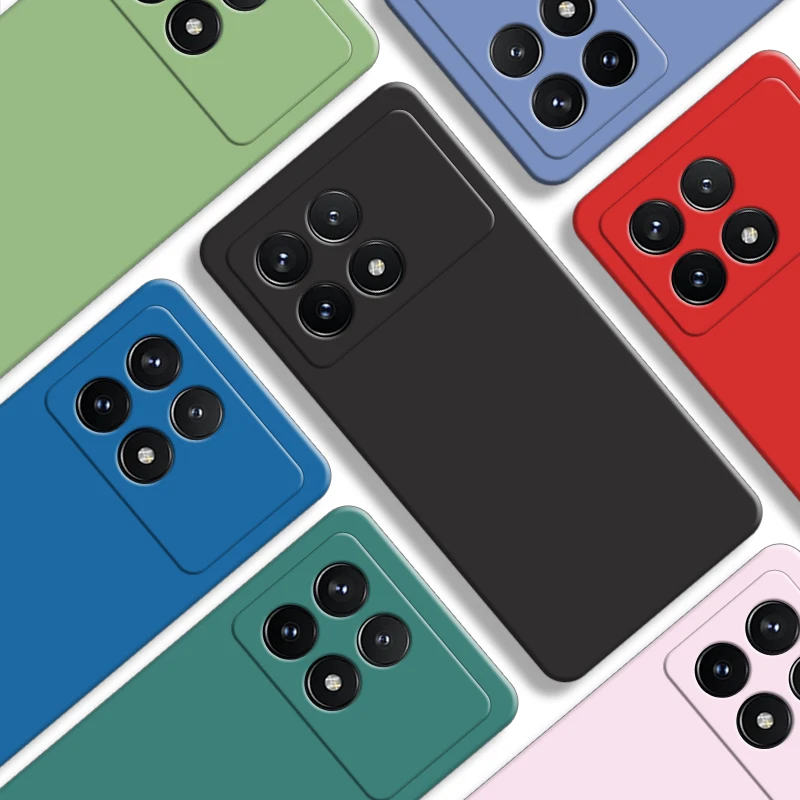 Per Poco X6 Pro Custodia Per Poco X3 X4 Gt X4 X5 X6 Pro 5G Cover Nuovo Paraurti Protettivo In Silicone Liquido Originale Per Poco X6 Pro