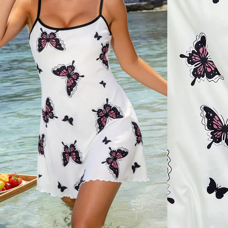 Women's Sleepwear Summer Print Satin Nightgown Casual Sleeveless Night Dress Sexy Nightdress Home Clothes Sleepwear Dresses New - 2