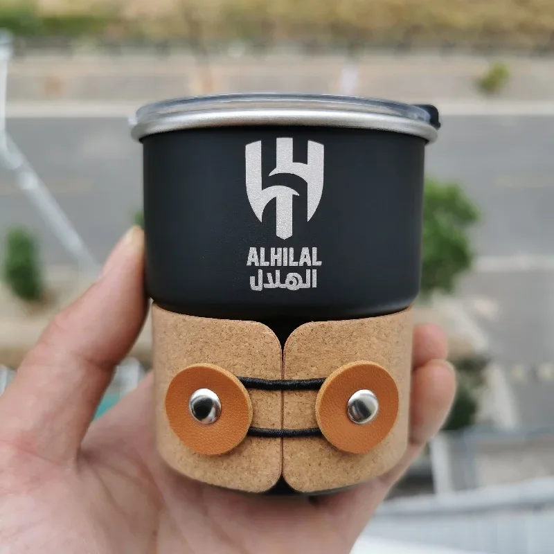 كوب الهلال من الفولاذ المقاوم للصدأ القهوة القدح 3...