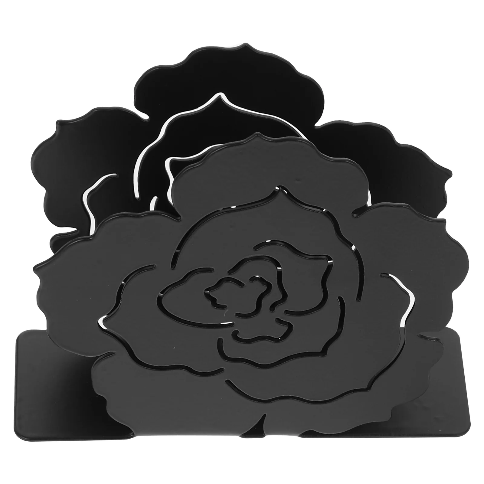 

Iron Art Napkin Holder Flower Molding Napkin Rack Tabletop Napkin Holder