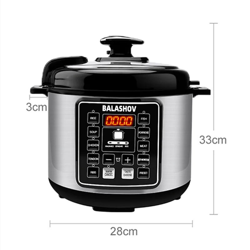 5L Electric Multifunctional Pressure Cooker Express  Multicooker instant Pot for Kitchen Soup Rice Cooker 220V