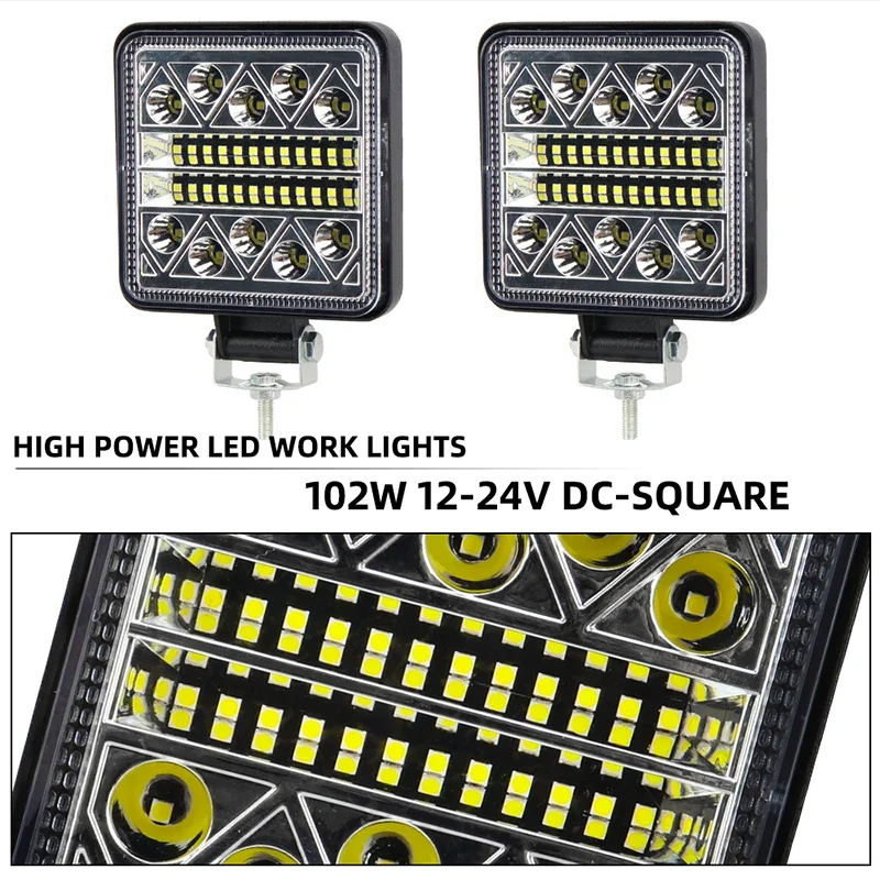 รูปสินค้า LED Light Bar 102W สำหรับรถยนต์และรถบรรทุก