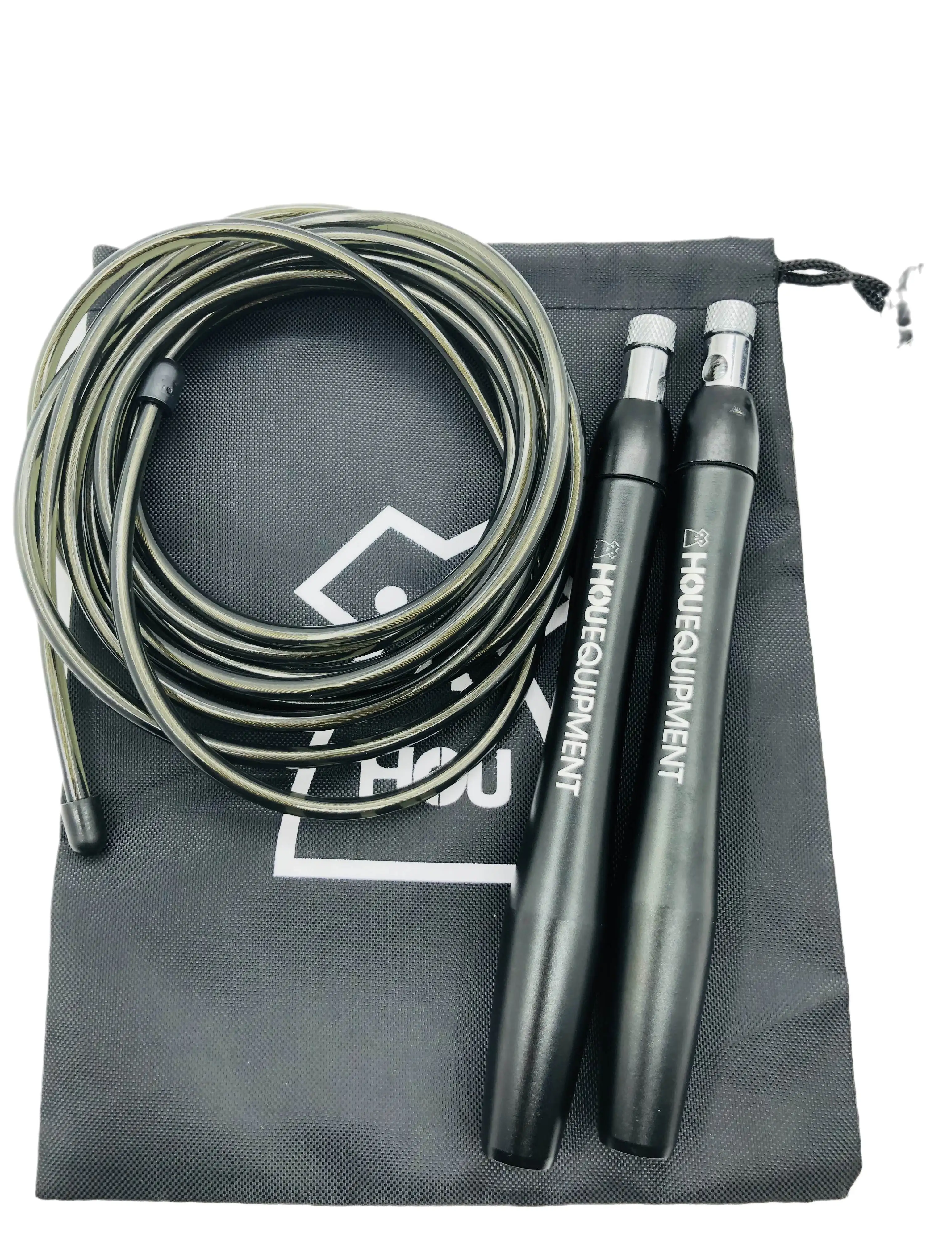 HOU Excercise Light Bearing Skipping Ropes Steel Wire Crossfit Boxing MMA Training Anti-slip Adjustable Fitness Name