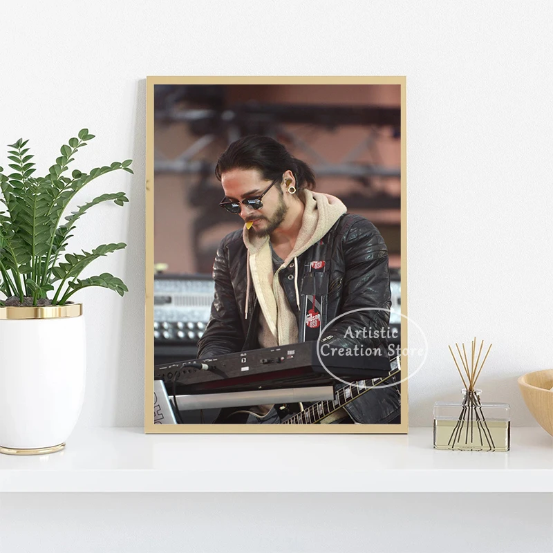 T-Tokio Hotel canvas Posters Bill Kaulitz Tom Singer German Band Monsoon Music Prints Wall Art Pictures Bedroom Club Home Decor