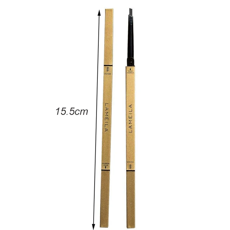 Waterproof Matte Eyebrow Pencil With Brush Long Lasting Tint_voghion.com