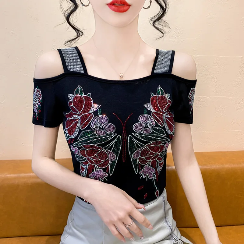 New Fashion Autumn European T-Shirt Clothes Women Chic Sexy