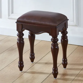 Sgabello Piccolo da Salone Stile Medioevale per Adulti, Sgabello Portatile Minimalista di Lusso per Ingresso, Accessori per Arredamento Interno Soggiorno