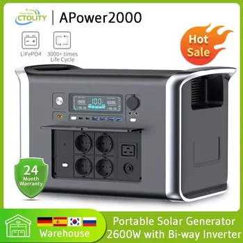 300W, 500W, 1000W, 2000W Portable Power Station Generator Camping Lifepo4 Battery 220V AC Outlets for Home Tents Outdoor