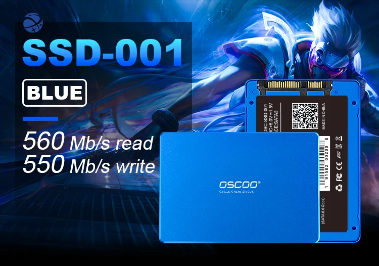 Yun Yi OSCOO SSD ϵ ̺,  ָ Ʈ ũ ϵ ̺, SATA3, 2.5 ġ Ʈ ũž PC SSD, 1TB, 2TB