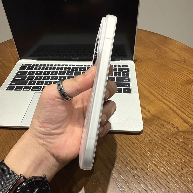 Translucent Matte Ultra Thin Magnetic Wireless Charging Case