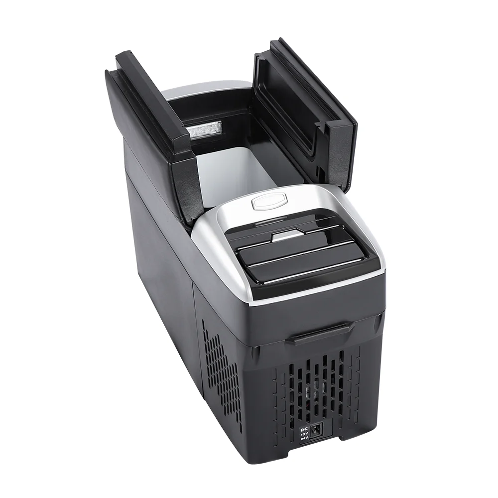 High Quality 11L Portable Fridge Freezer 12 Volt Refrigerator Armrest Box for Car