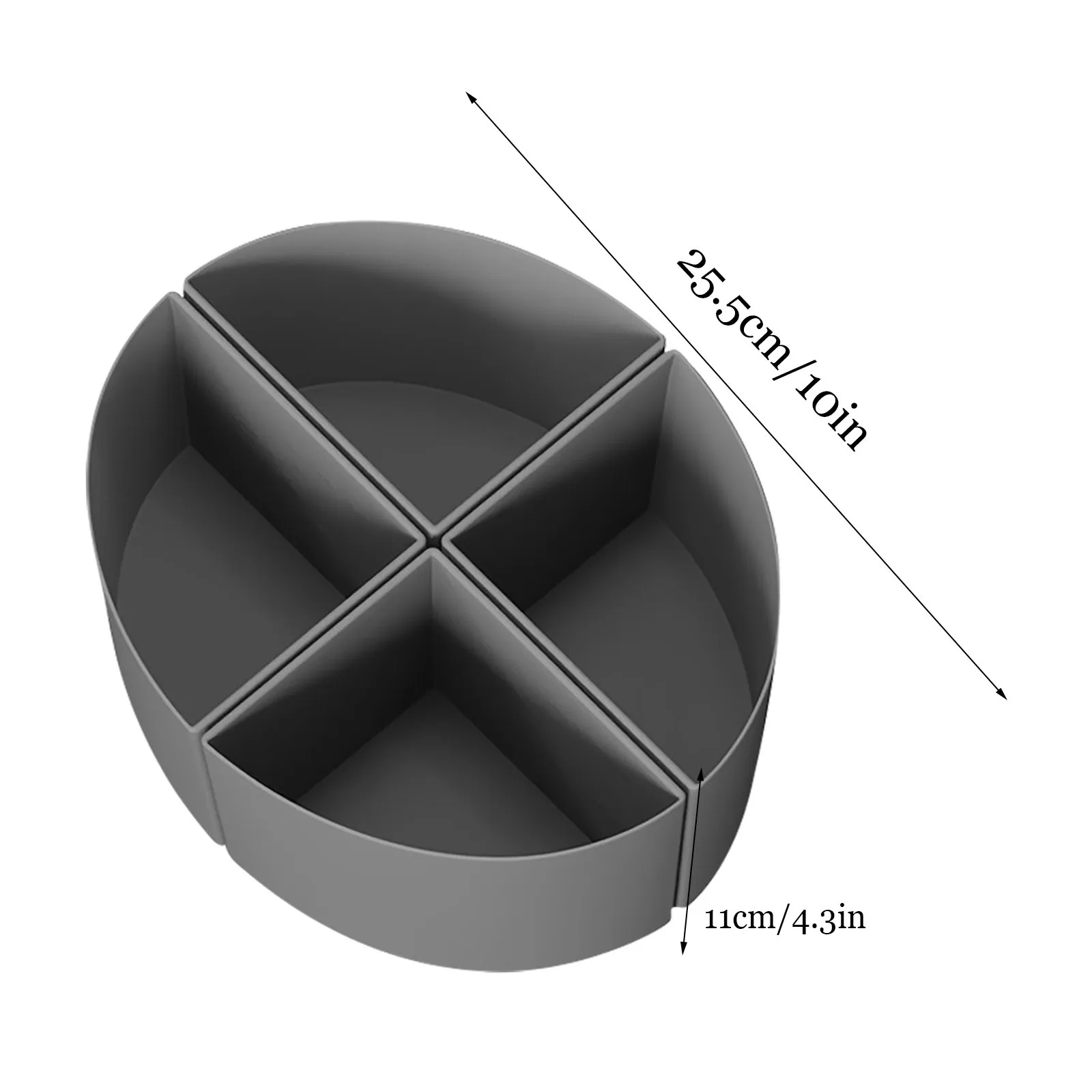 4 In 1 Slow Cooker Divider Liners, Silicone Liner Fit 6qt Crockpot, Makes 4 Flavors & Reusable Crockpot Divider, Dishwasher Safe