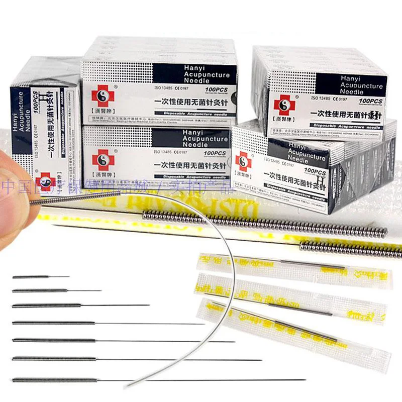 Disposable Acupuncture Needle Hanyi Sec 100 pieces a box Individual Packaging
