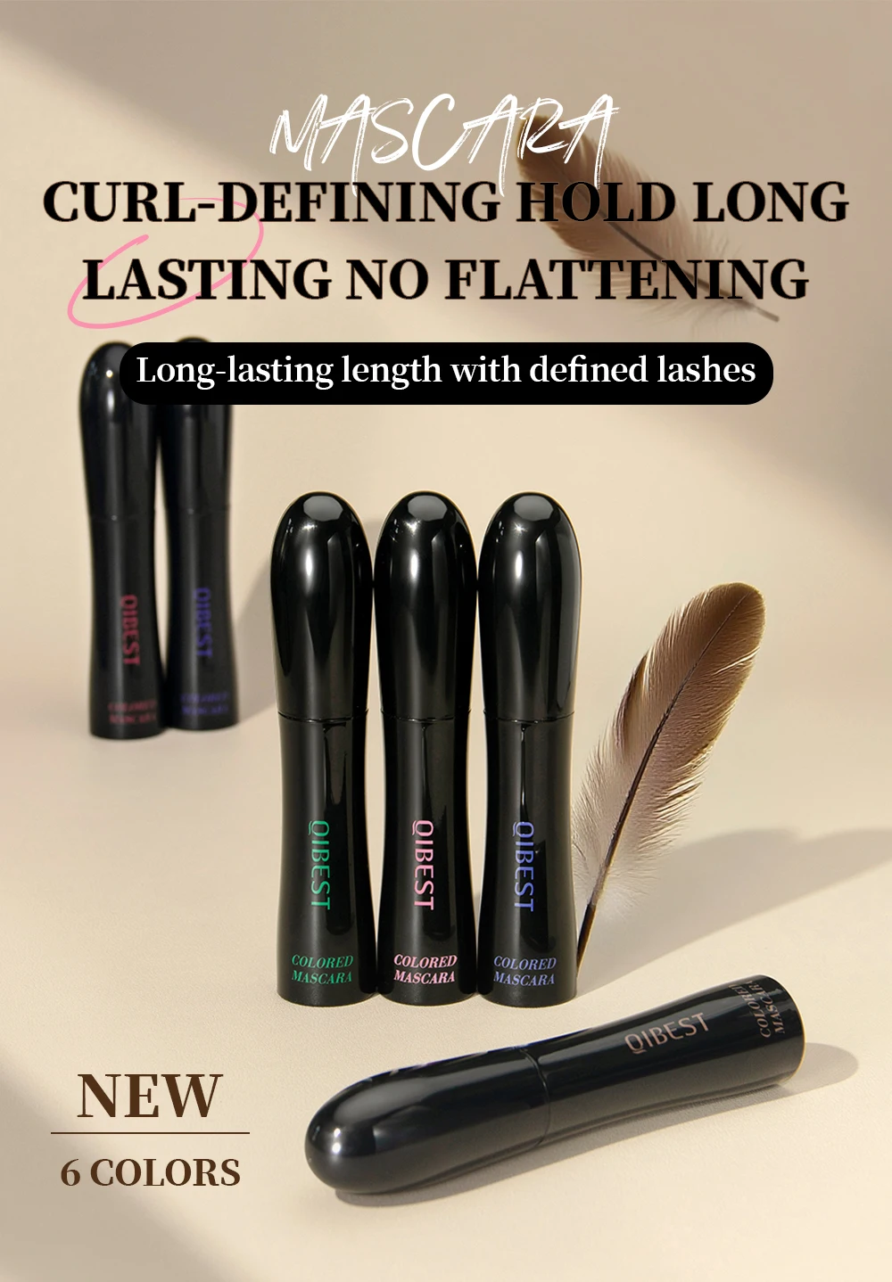 Waterproof Chocolate Brown Mascara For Lengthening And Curling_voghion.com