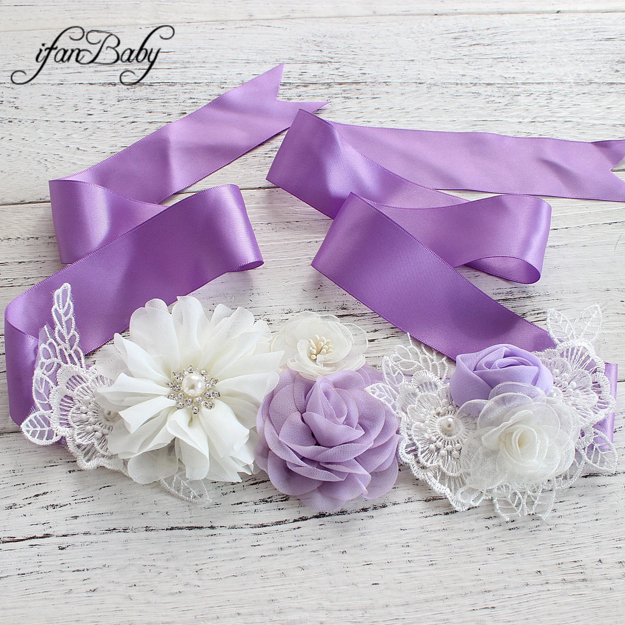 Mode Blume Gürtel Hochzeit Schärpen Mädchen Frauen Gürtel – Detail 8