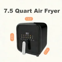 7.9QT Air Fryer with Window, 12-In-1 Large Air Fryer for Family, 1800W, Black 6