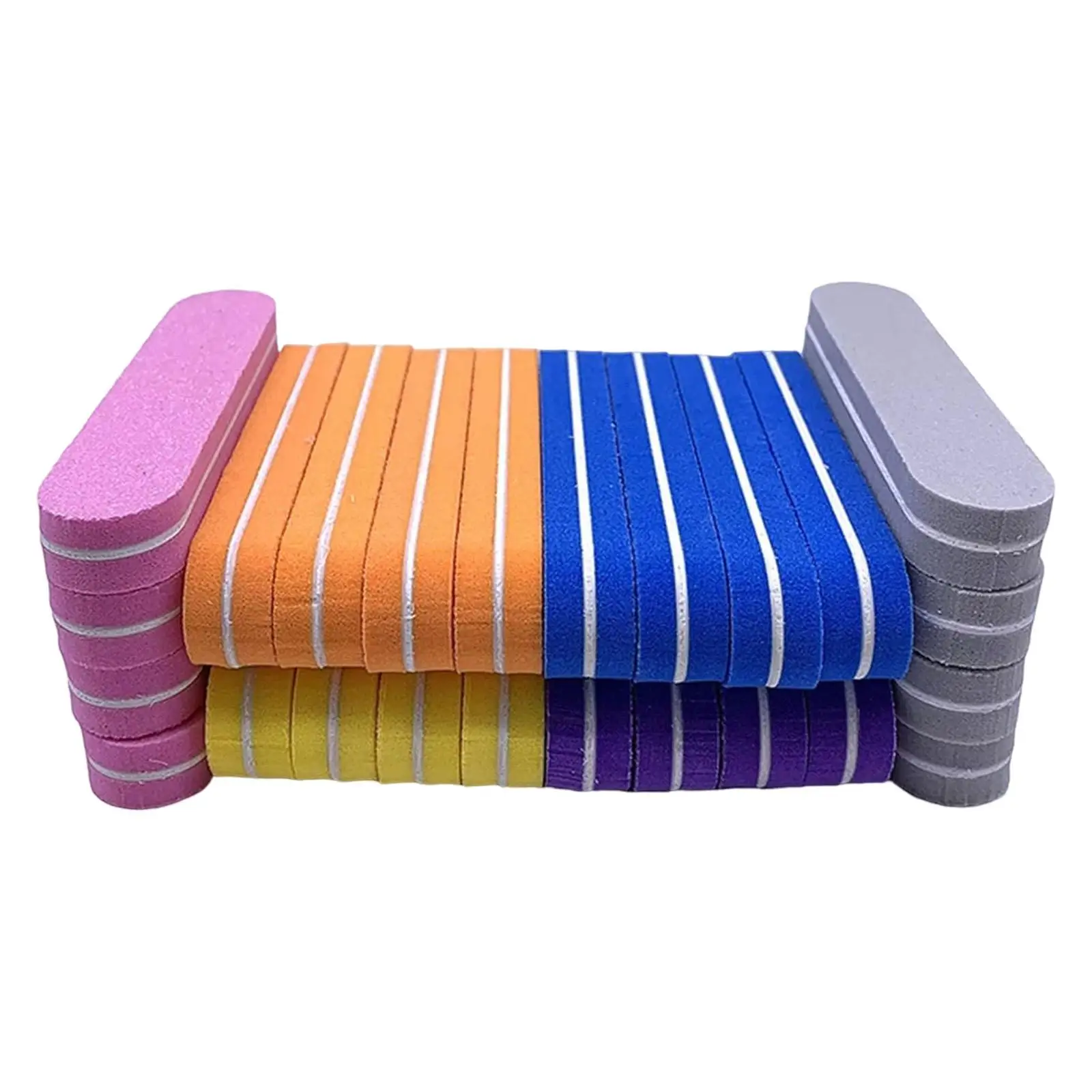 

40 Pieces Nail Buffer Blocks Sponge Nail File Double Sided Nails File