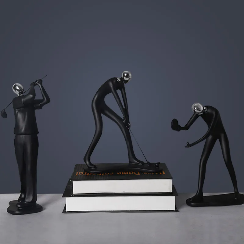 Modern Abstract Resin Bicycler Ciclista Statua Bicycle Rider Statue Bike Racer Rider Figurine Office Living Room Decor