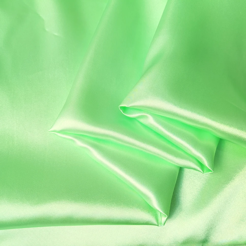 Massiver Satin, 58 Zoll breit | 1 Meter | 2 Meter | 5 Meter | Seidiger Schal zum Basteln, DIY-Stoff, Charmeuse-Grün – Detail 11