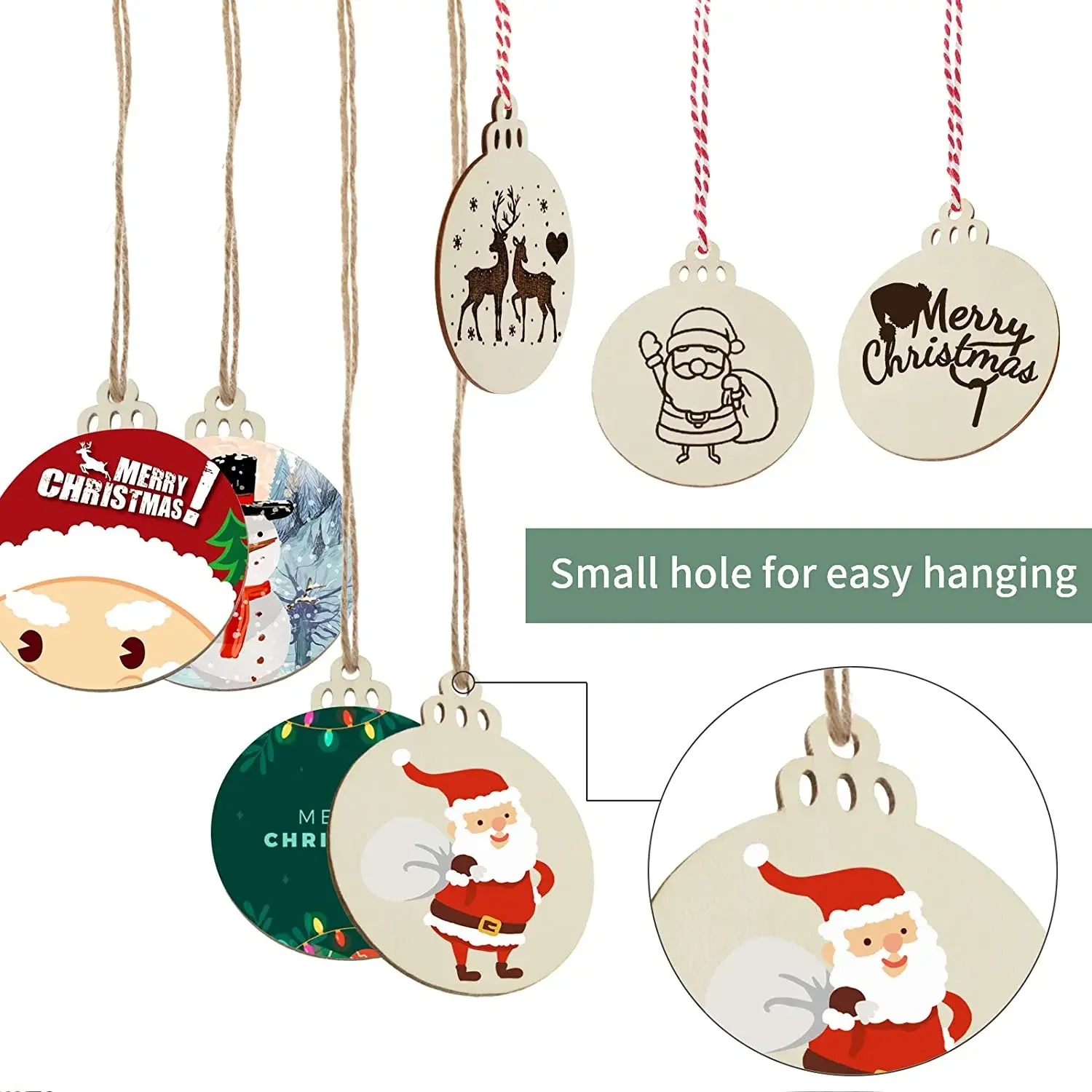 DIY Christmas Wooden Ornaments 3