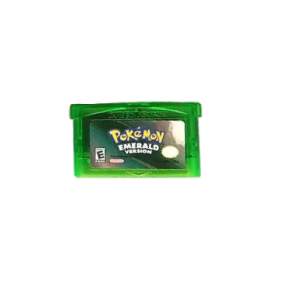 Game Card NDSL/GBM/GBASP GBA Game Cassette Classic Hot Selling Pocket Monster Red, Blue, Emerald, Fire Red Leaf 6