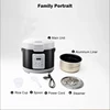 220V Mini Rice Cooker soup Steamer Heating Lunch Box Meal Heater Warmer 3L for Camping Black English Menue  home appliance u 4