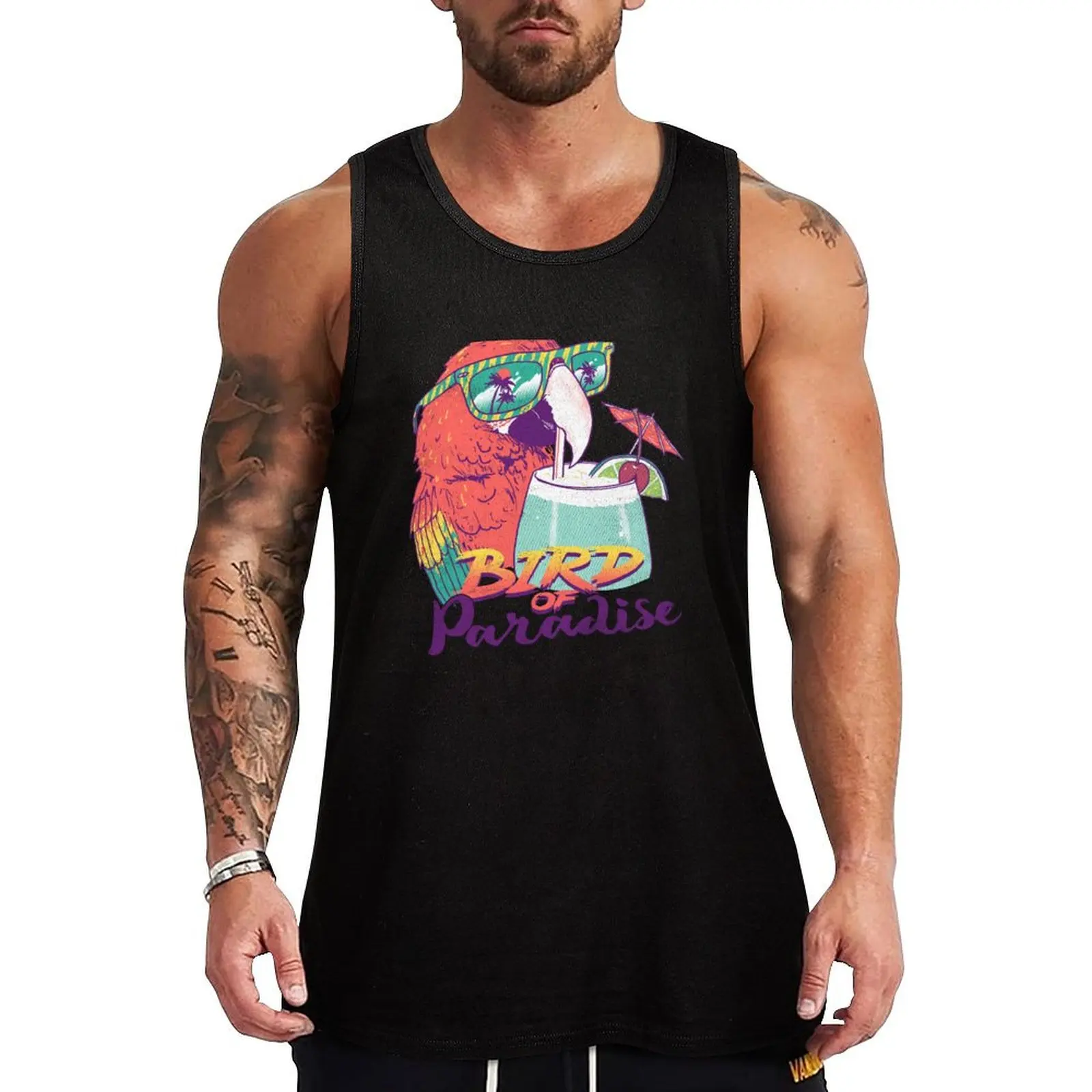 

Bird Of Paradise Tank Top Sleeveless T-shirt bodybuilding men