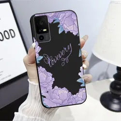 Panda Floral Soft Silicone Shockproof Phone Back Cover for TCL 405 406 408 (HS-C0588)