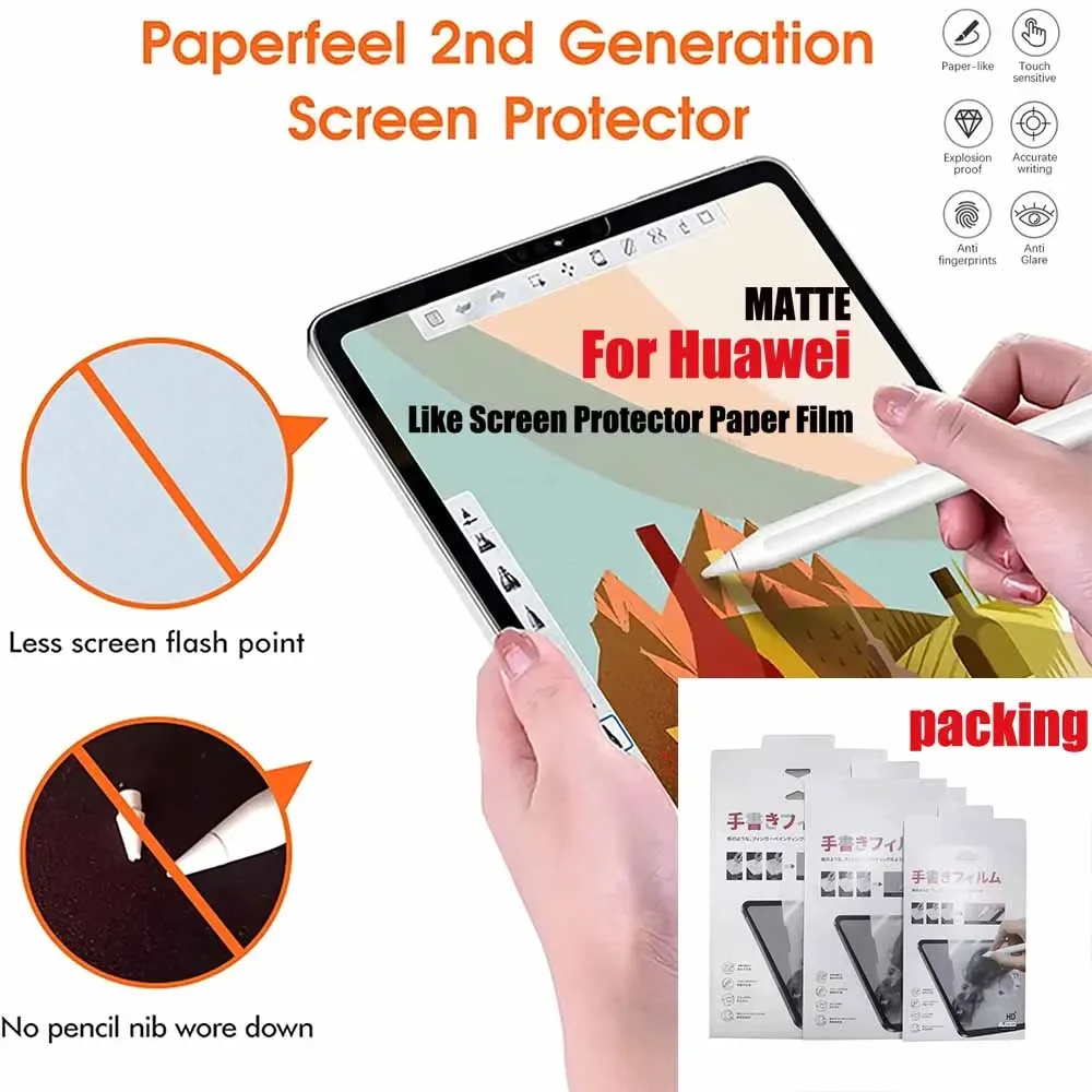 

Like Screen Protector Paper Film For Huawei honor pad X9X8pro pad13 matepad Pro10.8 matepad11 M6 10.8 10.1 honorpad8 waterplay