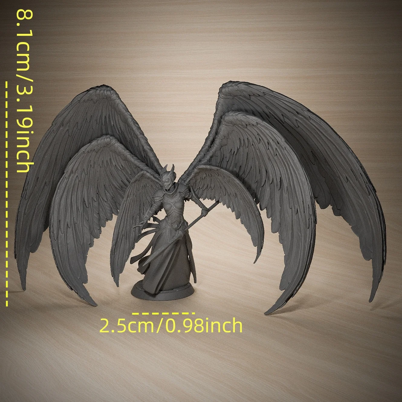Angel Seraphin 25mm Tabletop Games Model Unpainted Miniatures For Tabletop Games And Role-playing Room Decorations 3