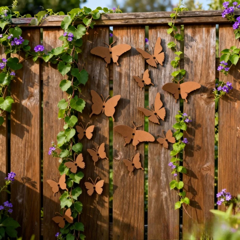 15PCS 3D Metal Butterfly Wall Decor 5