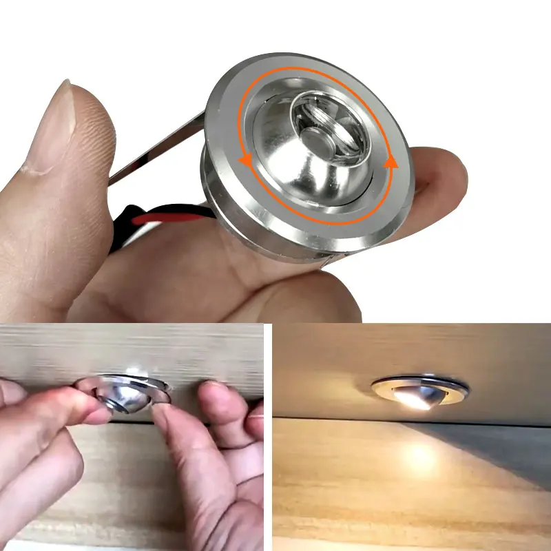 움푹 패인 미니 스포트라이트, 드라이버 세트 포함, 실내 LED 천장 조명, 110V 220 볼트, 소형 다운라이트, 32mm 구멍, 1W