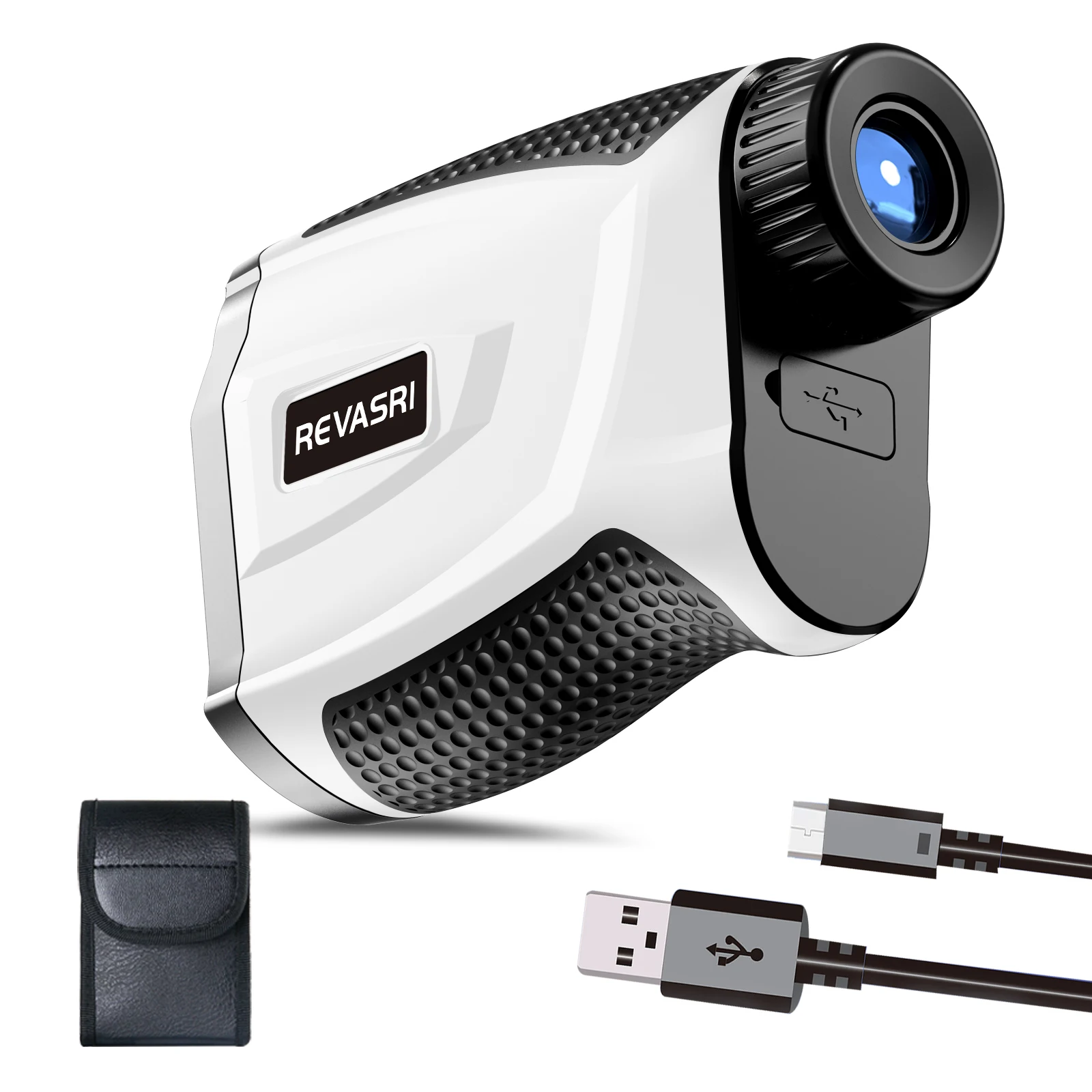 Multifunction Magnetism Golf Hunting Laser Rangefinder with Slope Compensation Flag Pole Lock Vibration for Hunting Rechargeable