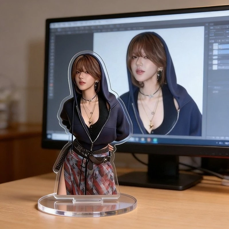 정교한 조 루시 아크릴 스탠드 피규어, 로지 조 Y2K 핫걸 피규어 스탠드, 데스크탑 장식 모델, 키체인, 팬 선물, 주변기기