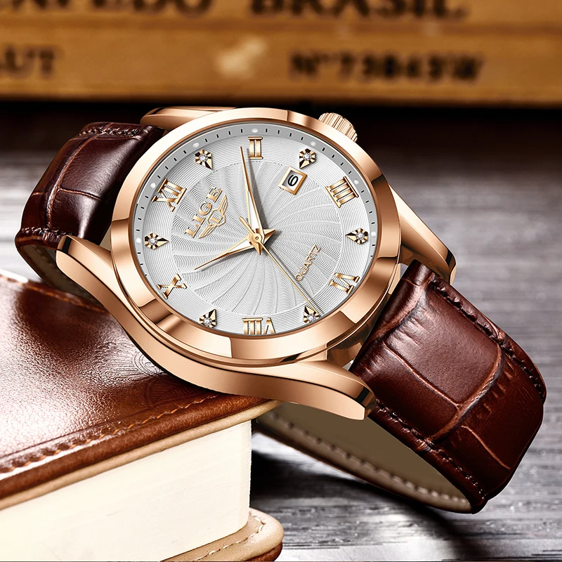 2026 New Ladies Watch LIGE Fashion Quartz Watch Women Simple Elegant Waterproof Sports Watches Gift For Women Relogio Feminino
