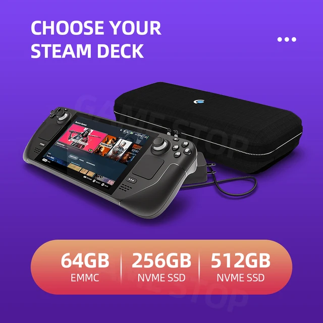 Steam Deck – PC portable avec VALVE de vapeur, 64 go 256 go 512 go