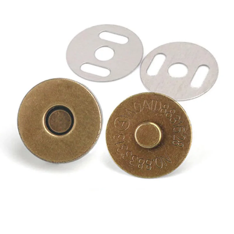 10sets/lot 14mm 18mm Magnetic Snap Fasteners Clasps Buttons Handbag Purse Wallet Craft Bags Parts Accessories Adsorption 5