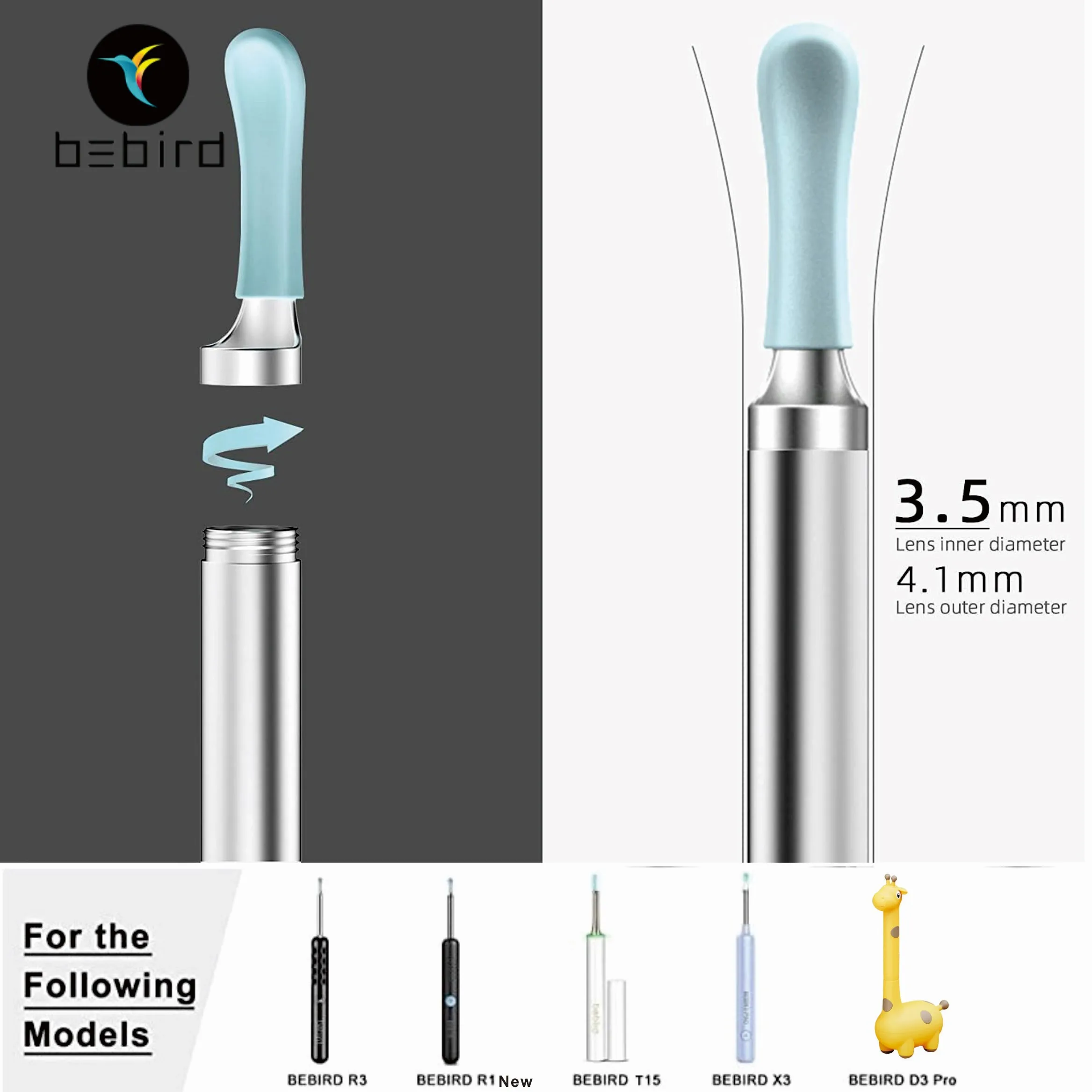 Bebird D3 Pro Ear Tips Replacement Accessories Kits 2