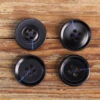 10pcs Blue Mens Classic Suit Buttons For Clothing Matte Wide Rim Round Sewing Accessories Curved Rim Womens Coat Sweater Knit 1