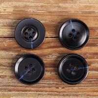 10pcs Blue Mens Classic Suit Buttons For Clothing Matte Wide Rim Round Sewing Accessories Curved Rim Womens Coat Sweater Knit 1
